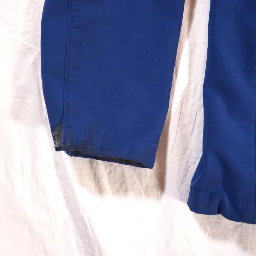The North Face Blue and Gold Softshell Jacket Mens Large